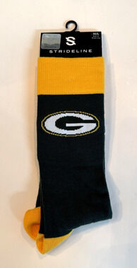 Strideline Green Bay Packers Unisex NFL Socks M/L Sizes M: 8-12 W: 9.5-13.5 NWT